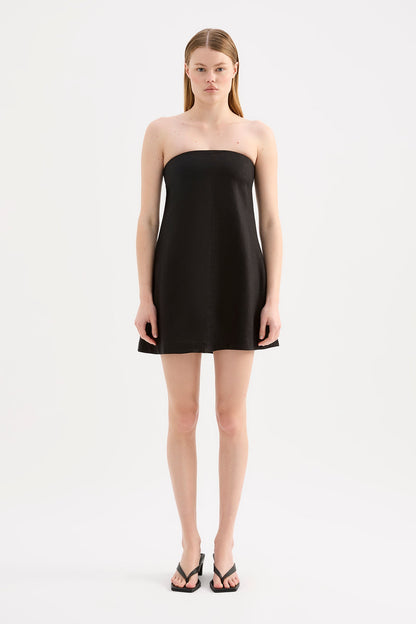 ELYSE LINEN MINI DRESS