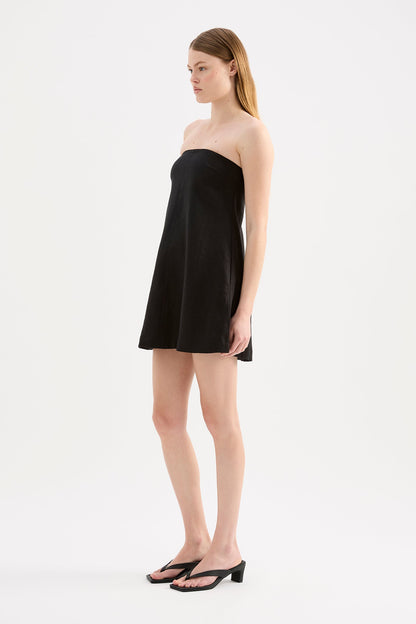 ELYSE LINEN MINI DRESS