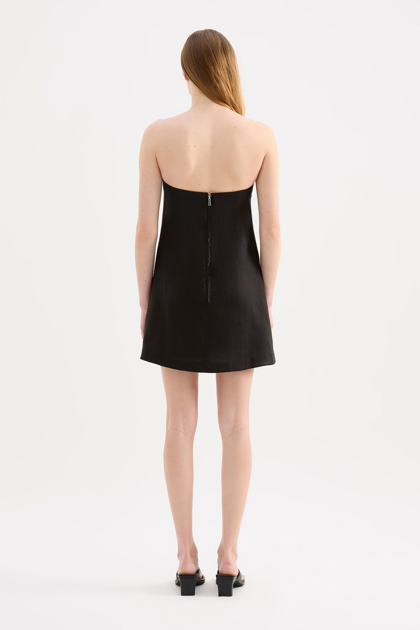 ELYSE LINEN MINI DRESS