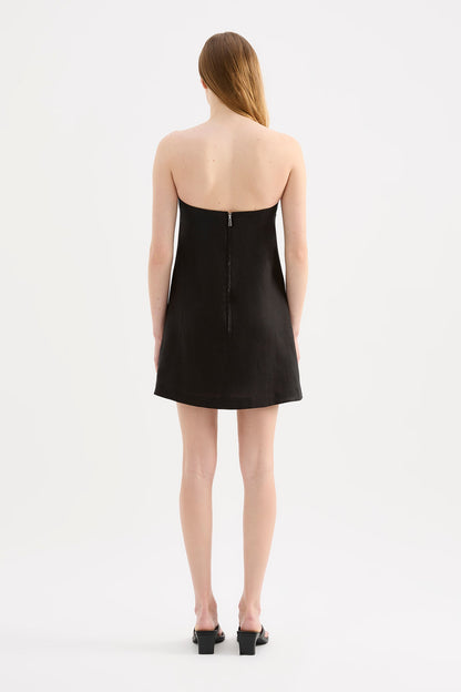 ELYSE LINEN MINI DRESS