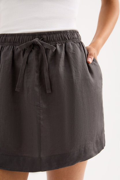 LOUNGE LINEN SKIRT