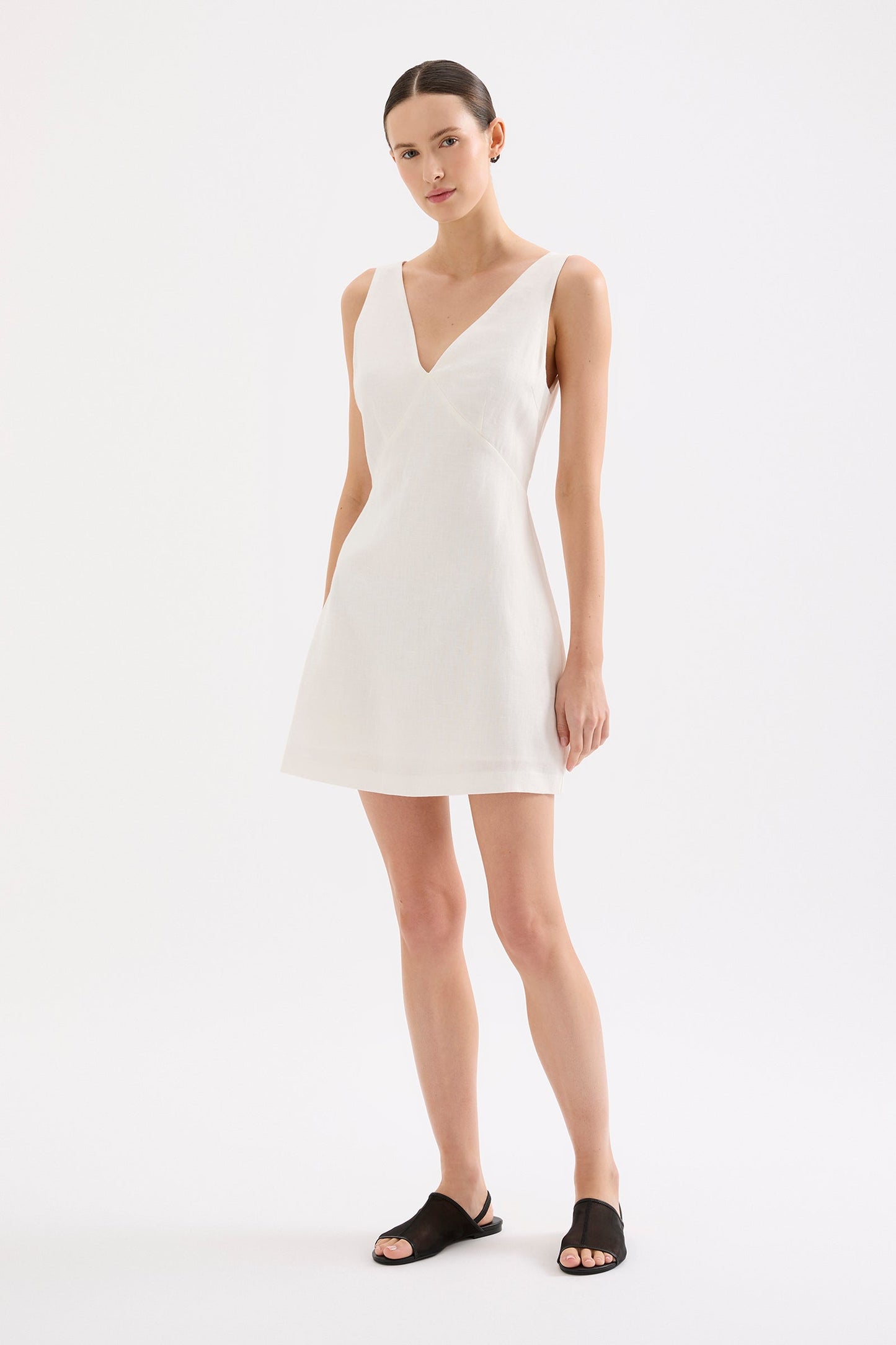BLAIR LINEN MINI DRESS