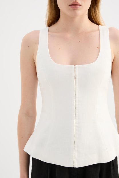 QUINN LINEN VEST