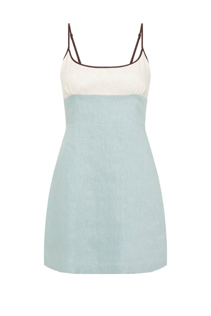 THILDA LINEN MINI DRESS