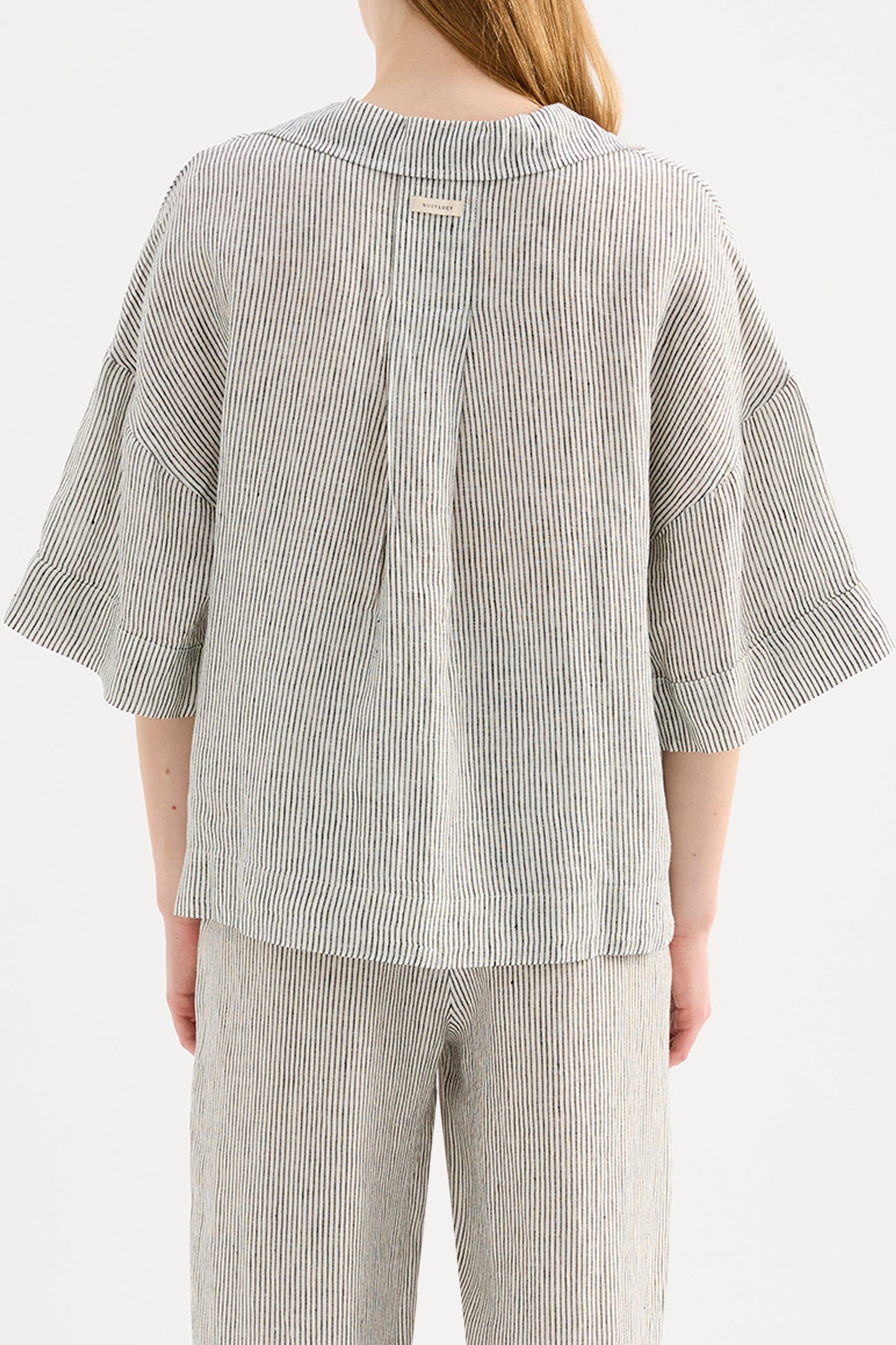 LOUNGE STRIPE LINEN SHIRT