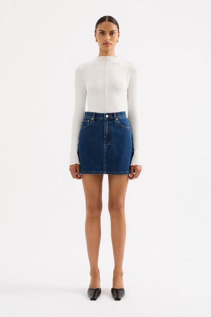 SIA DENIM MINI SKIRT