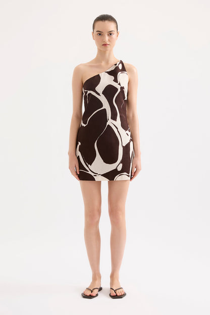 OMBRA LINEN MINI DRESS