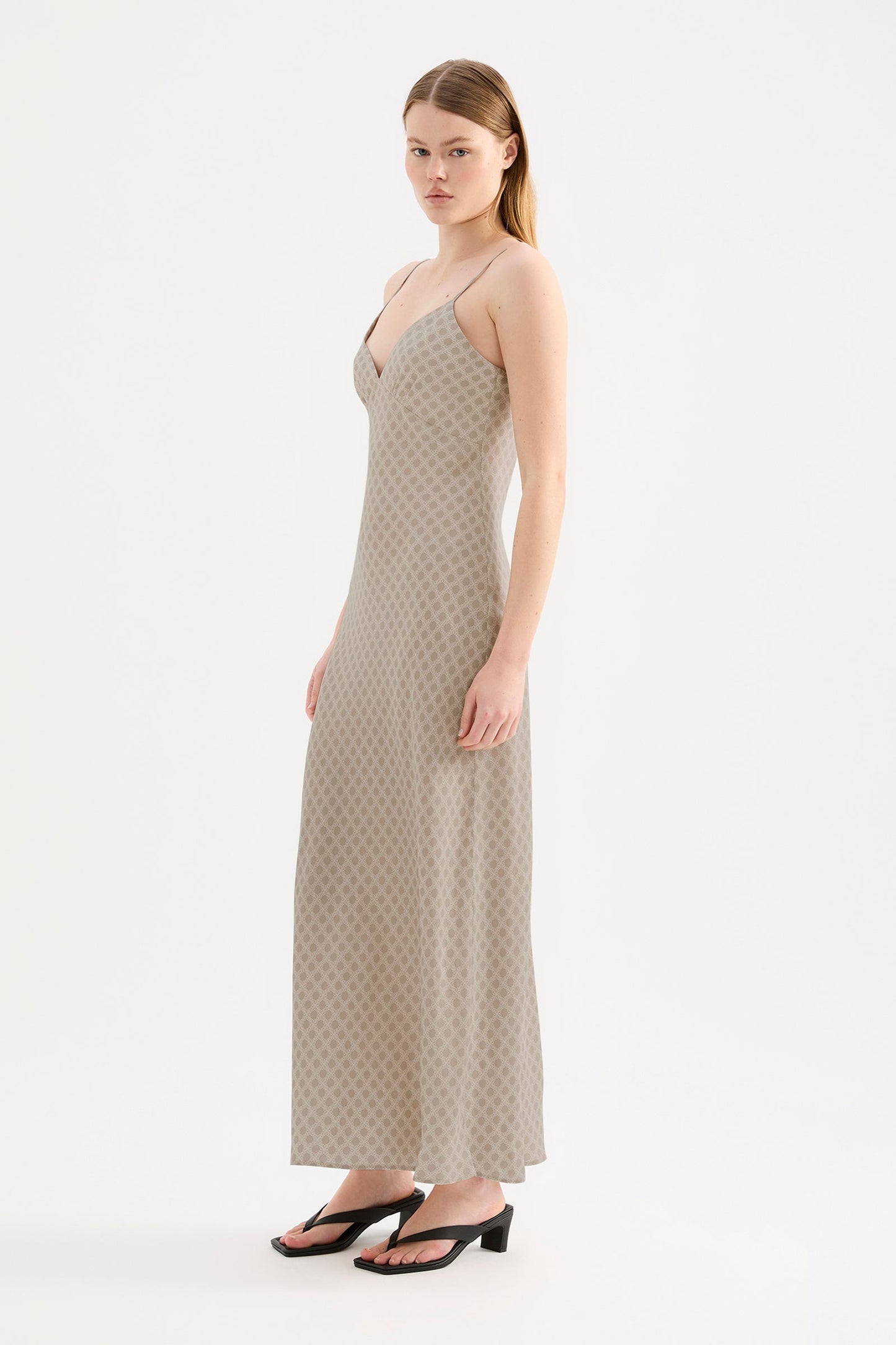 COSMOS CUPRO SLIP DRESS