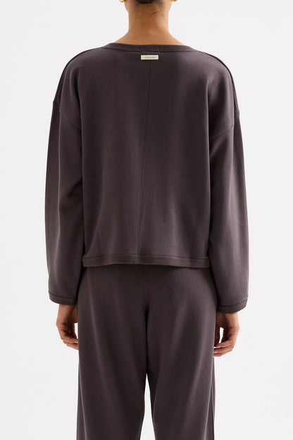 LOUNGE FLEECE CARDIGAN