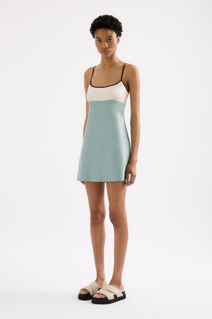 THILDA LINEN MINI DRESS