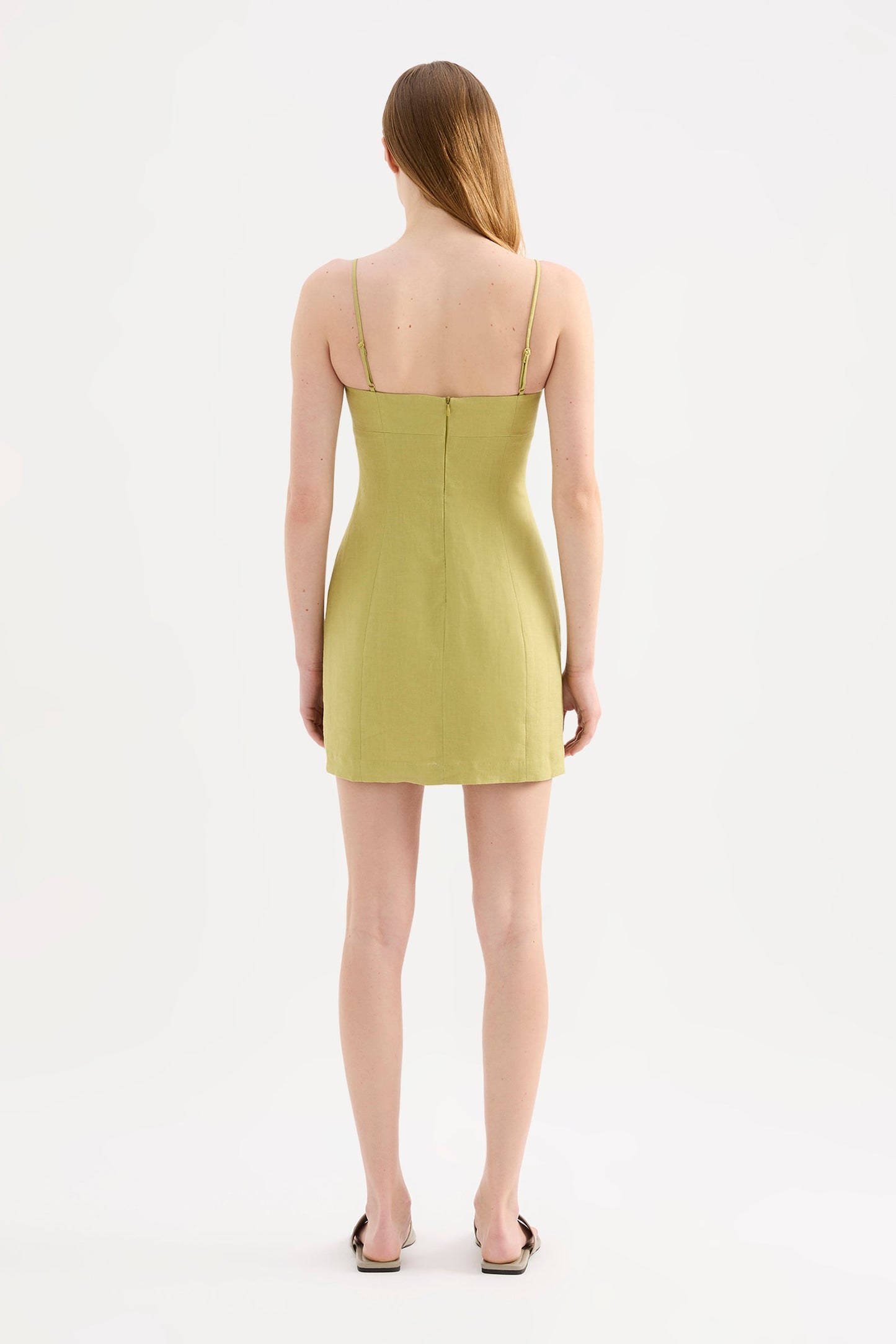 CARMELA LINEN MINI DRESS