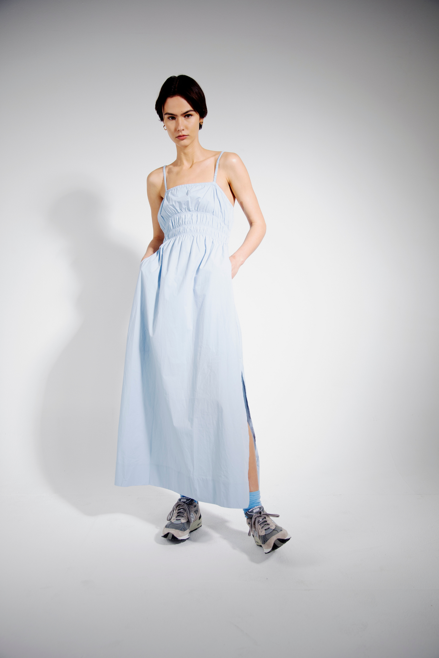 AKIRA POPLIN MAXI DRESS
